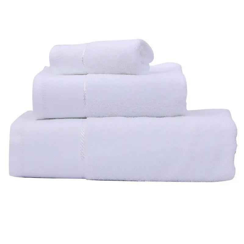 Cotton Bath Towel Set - Three Piece Water Absorbing Towels
