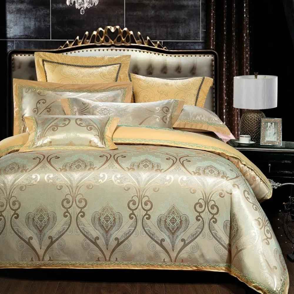 Jacquard Cotton Quilt Cover - Elegant Embroidery Bedding