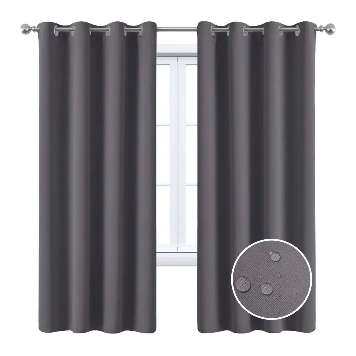 Full Blackout Curtain with Black Lining for Light Control - AllvueCo