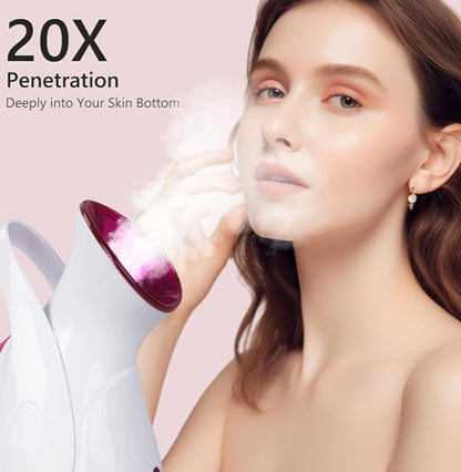 Nano Ionic Facial Steamer – Deep Hydration & Pore Cleansing Spa Device AllvueCo