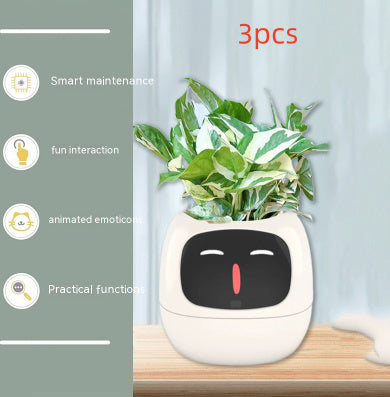 Smart Planter with AI Sensors – Interactive Plant Care with 49+ Expressions & Real-Time Monitoring AllvueCo