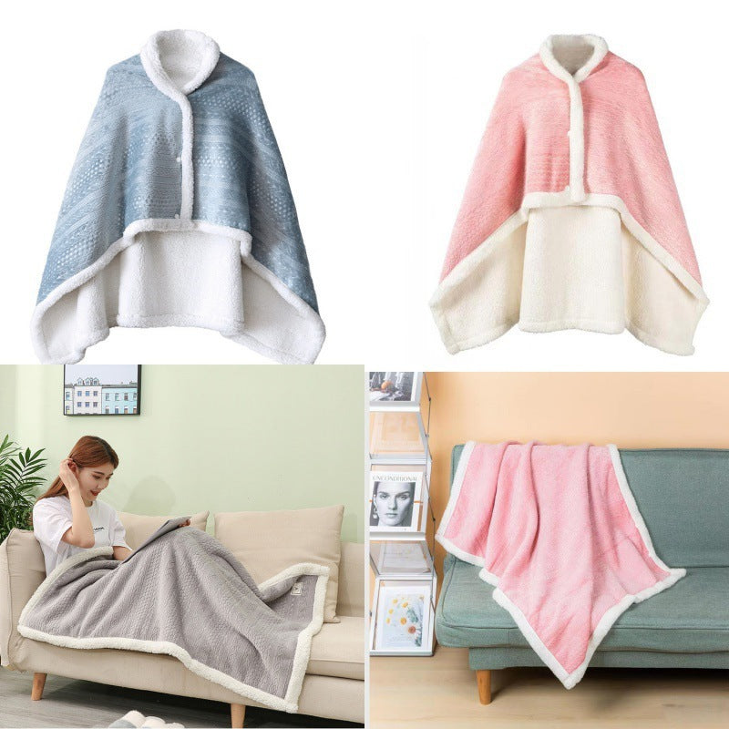 Double-Layer Thickened Nap Blanket – Soft Flannel Office & Home Winter Throw AllvueCo