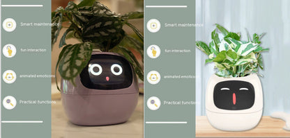 Smart Planter with AI Sensors – Interactive Plant Care with 49+ Expressions & Real-Time Monitoring AllvueCo