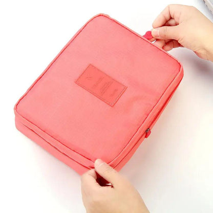 Portable Cosmetic Bag Waterproof Divider Multi-grid Pockets | Luggage & Bags - AllvueCo