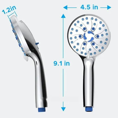 Handheld Shower with 2 Gear Spray Gun - Supercharged Shower System - AllvueCo