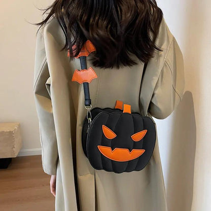Funny Pumpkin Cartoon Shoulder Crossbody - AllvueCo
