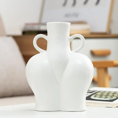 Artificial Human Body Art Vase Arrangement - Hydroponic Flower Plant - AllvueCo