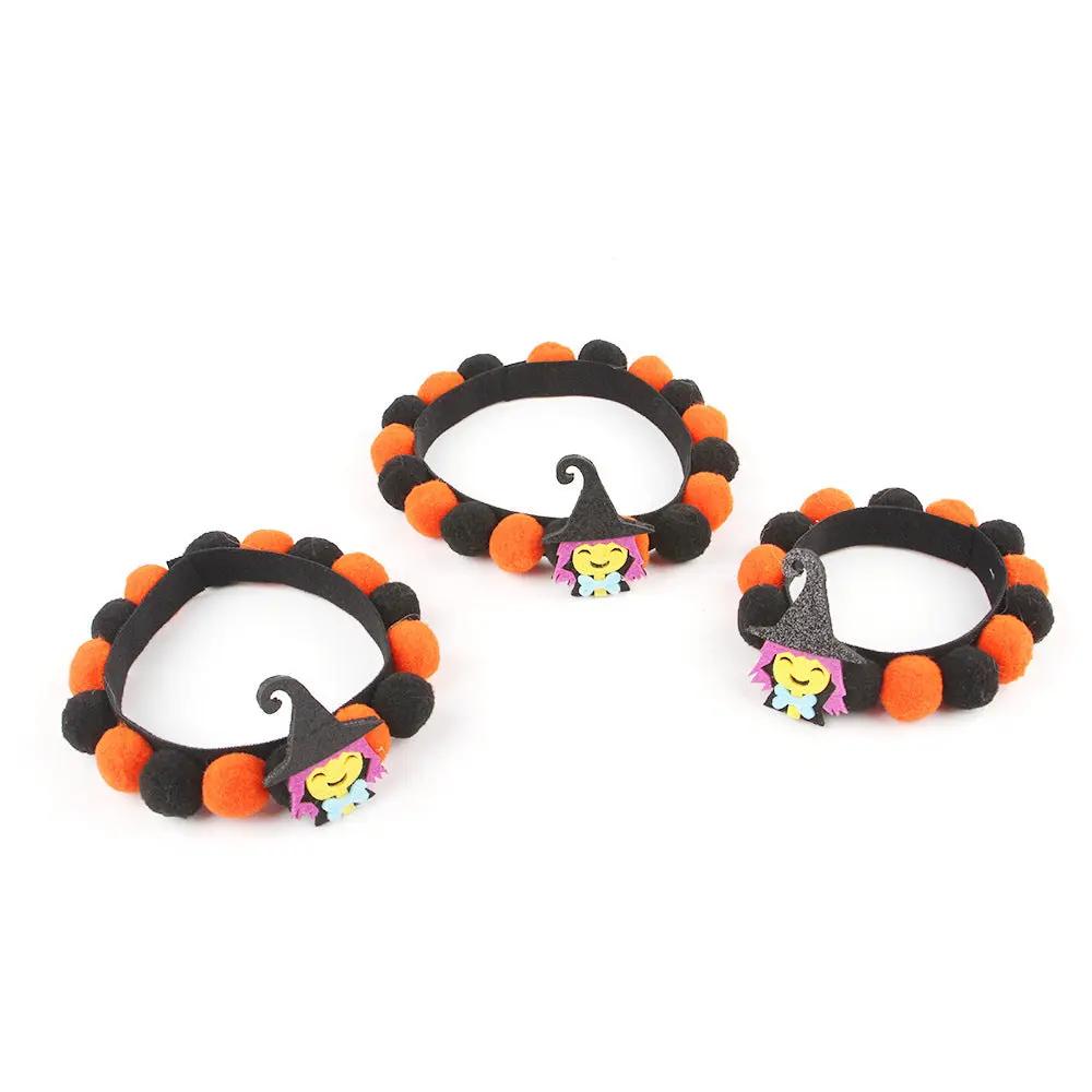 Halloween Pumpkin Collar - Pet Fur Ball Accessories for Pets - AllvueCo