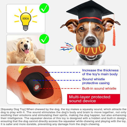 POKEl Indestructible Dog Chew Toy – Tough Rubber Toy for Aggressive Chewers (Orange) - AllvueCo