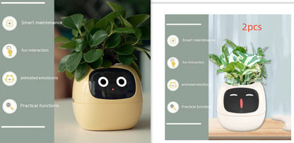 Smart Planter with AI Sensors – Interactive Plant Care with 49+ Expressions & Real-Time Monitoring AllvueCo