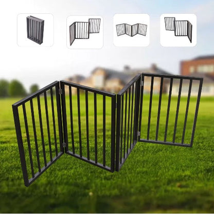 Portable Mesh Pet Safety Gate – Magic Barrier for Doorways & Stairs | No Tools Required - AllvueCo
