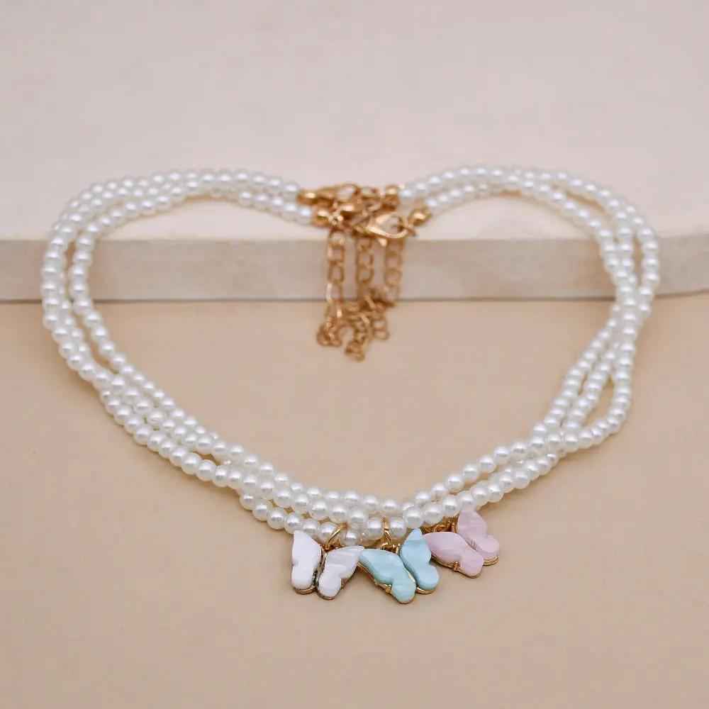 Elegant Pearl Choker Necklace with Small Round Pearls for Weddings & Special Occasions