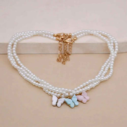 Elegant Pearl Choker Necklace with Small Round Pearls for Weddings & Special Occasions