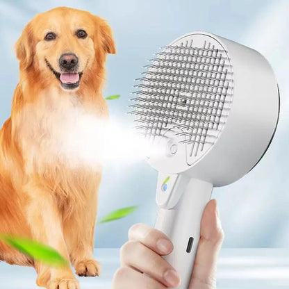 Steamy Pet Brush - Electric Sprayer for Pet Grooming - AllvueCo
