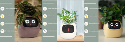 Smart Planter with AI Sensors – Interactive Plant Care with 49+ Expressions & Real-Time Monitoring AllvueCo