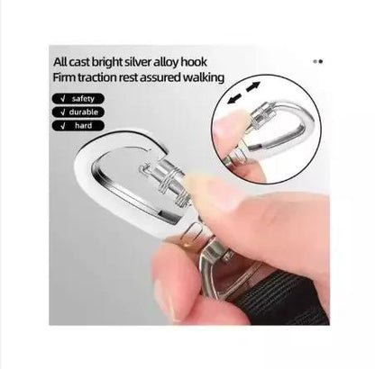 Pet Heavy-Duty Dog Leash with Padded Handles & Car Seat Belt – 4–6 ft - AllvueCo