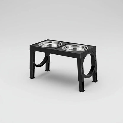 Black Dog Bowl Holder – Elevated Pet Feeder for Dogs & Cats - AllvueCo