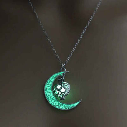 Glowing Pendant Necklace with Silver Plated Chain | Jewelry & Accessories