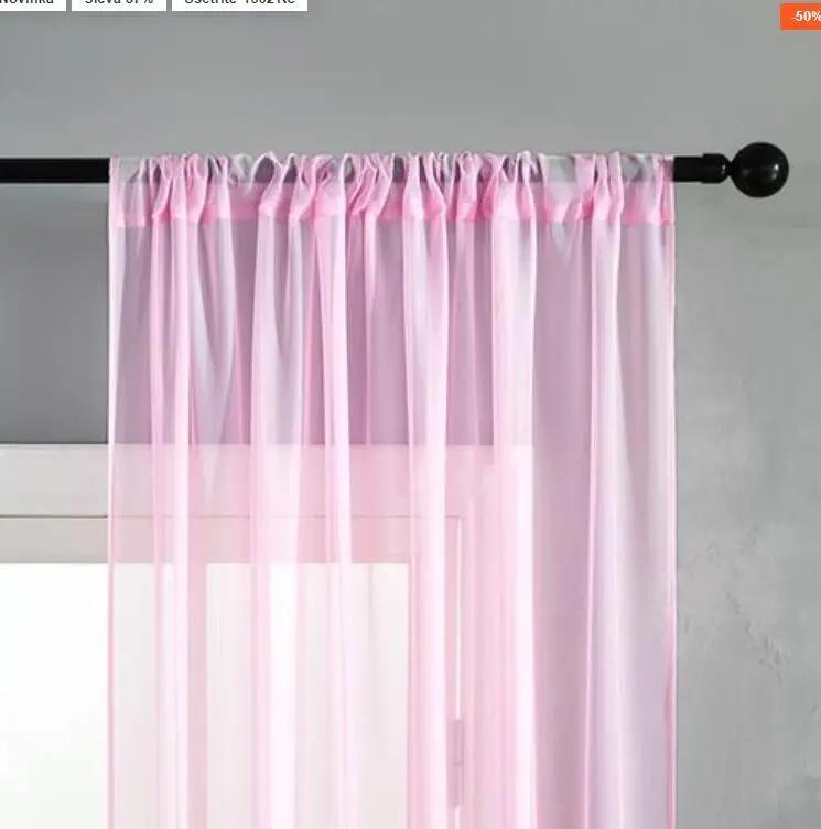Modern Pure Color Cotton and Linen Window Screen - Stylish Design - AllvueCo