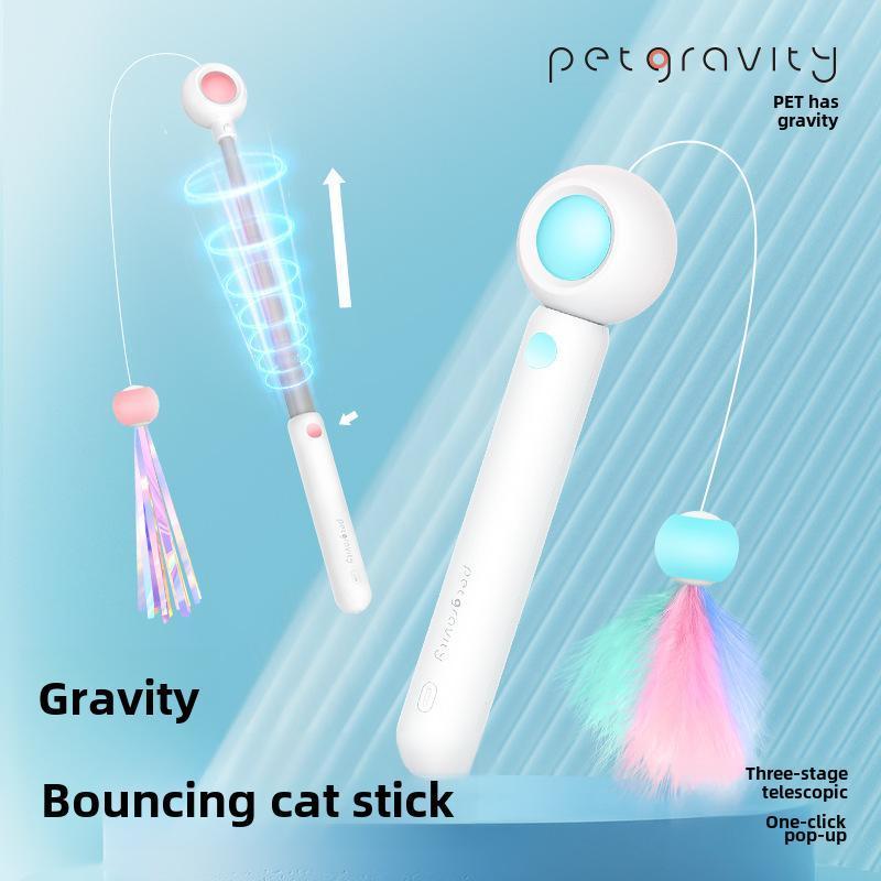Retractable Laser Cat Teaser Wand – Interactive Toy for Playful Kittens & Cats - AllvueCo