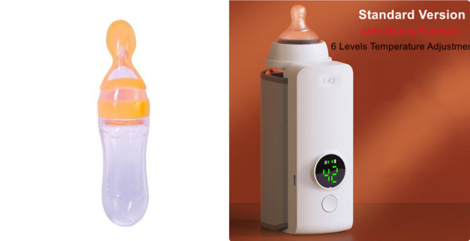 Portable Wireless Baby Bottle Warmer – USB Rechargeable Milk Heater AllvueCo