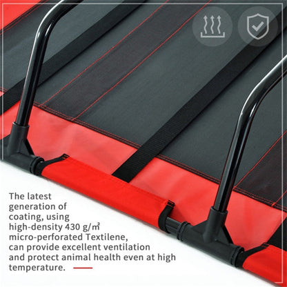 Elevated XXL Dog Bed – Portable Cooling Cot with Steel Frame & Travel Bag (Red) - AllvueCo