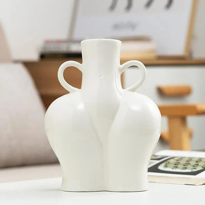 Artificial Human Body Art Vase Arrangement - Hydroponic Flower Plant - AllvueCo