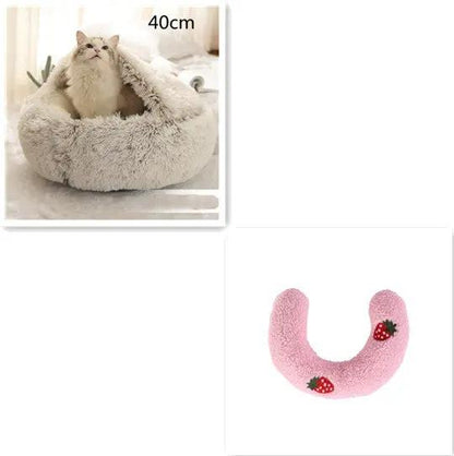 2-in-1 Dog and Cat Bed - Plush Winter Pet Bed for Comfort - AllvueCo