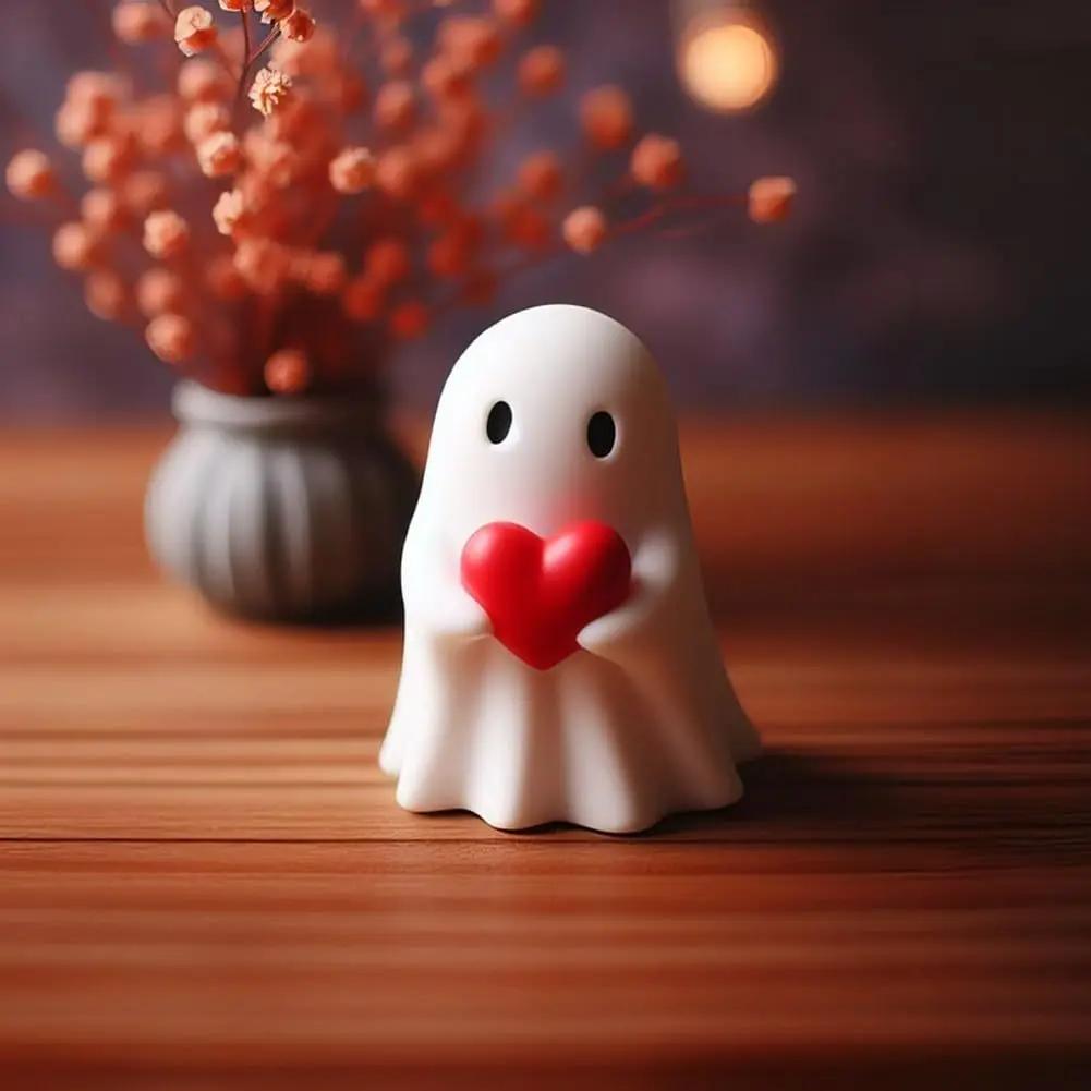 Halloween Middle Finger Love Ghost Ornaments - Decorative Halloween Decor - AllvueCo
