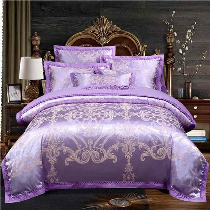 Jacquard Cotton Quilt Cover - Elegant Embroidery Bedding
