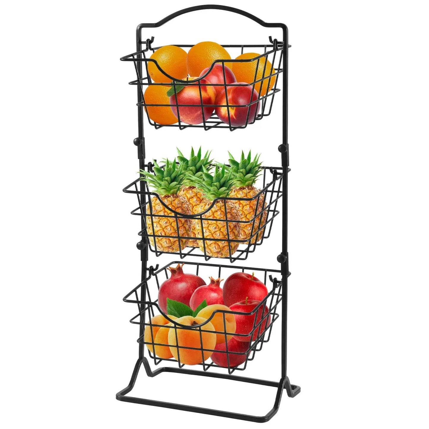 Multi-layer Iron Storage Shelf for Home Organization - AllvueCo