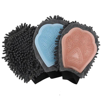 Pet Bathing Brush 2-in-1 Grooming Glove for Dogs and Cats - AllvueCo